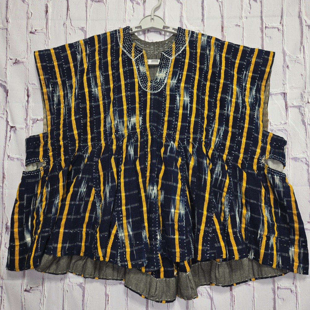 Striped Navy and Yellow Women's Tunic